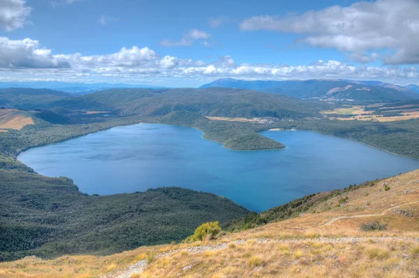 Panorama Över Sjön Rotoiti Nya Zeeland — Stockfoto