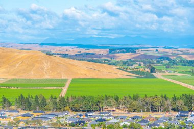 Yeni Zelanda 'daki Blenheim' ın hava görüntüsü