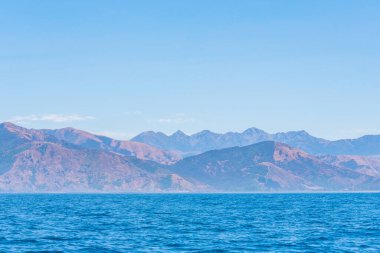 Yeni Zelanda 'da Kaikoura yakınlarında kıyı şeridi