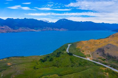 Wanaka Gölü Yeni Zelanda 'nın güney adasında