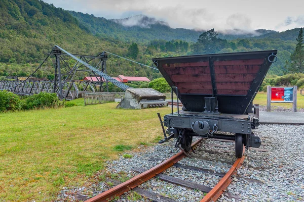 Puente Que Lleva Brunner Mine Historic Área Nueva Zelanda —  Fotos de Stock