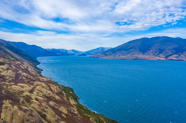 Λίμνη Wanaka Στο Νότιο Νησί Της Νέας Ζηλανδίας — Φωτογραφία Αρχείου