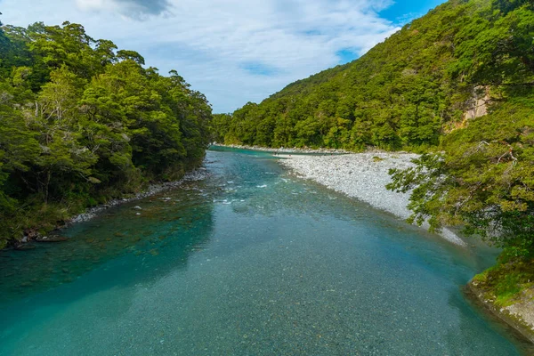 Rzeka Makarora Nowej Zelandii — Zdjęcie stockowe