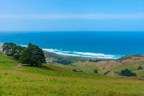 Вид Воздуха Пляж Боулдер Полуострове Отаго Новая Зеландия — стоковое фото