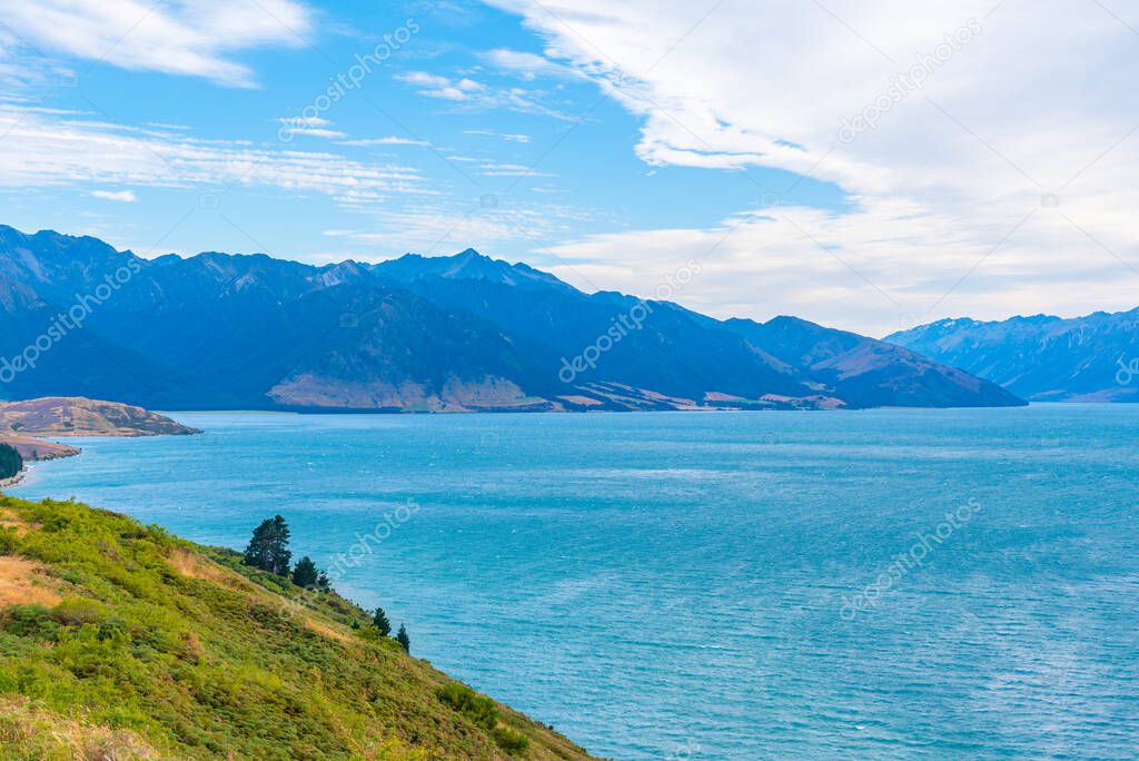 Lake Wanaka At South island of New Zealand