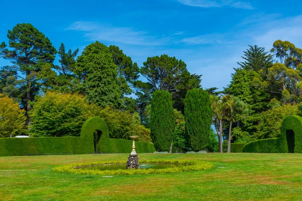 Ogrody Zamku Larnach Niedaleko Dunedin Nowa Zelandia — Zdjęcie stockowe