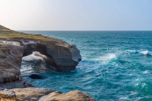 Landscape of Tunnel beach near Dunedin, New Zealand