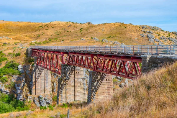 Poolburn Viaduct Central Otago Railway Bicycle Trail New Zealand — 스톡 사진