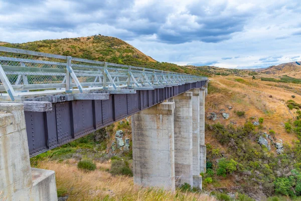 Bridge Taieri River Central Otago Railway Bicycle Trail New Zealand — Stock Photo, Image