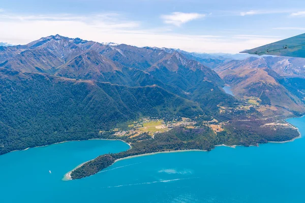 Panorama Van Wakatipu Meer Nieuw Zeeland — Stockfoto