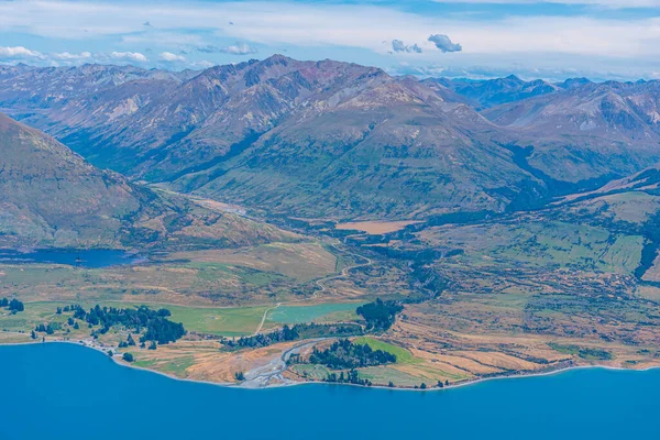 Panorama Del Lago Wakatipu Nueva Zelanda —  Fotos de Stock