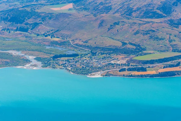 Vista Aérea Glenorchy Lago Wakatipu Nova Zelândia — Fotografia de Stock