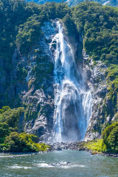 Bowen Stürzt Milford Sound Neuseeland — Stockfoto