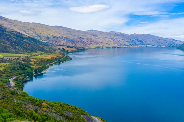 Вид Згори Озеро Вакатіпу Новій Зеландії — стокове фото