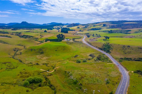 뉴질랜드의 지역을 가로지르는 — 스톡 사진