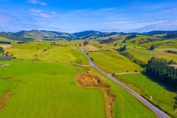 Дорога Проходящая Через Регион Катлинс Новой Зеландии — стоковое фото