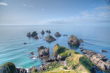 Nugget Yeni Zelanda 'nın Nugget noktasındaki kayalık adalar.