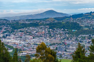 Yeni Zelanda, Dunedin şehir merkezinin hava görüntüsü