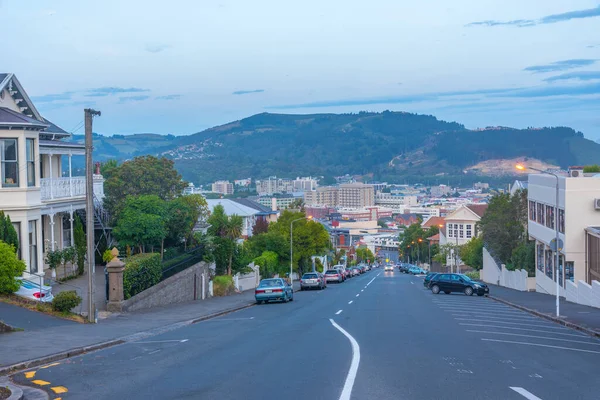 Αεροφωτογραφία Του Κέντρου Dunedin Νέα Ζηλανδία — Φωτογραφία Αρχείου