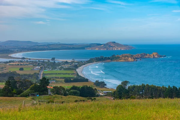 Puketeraki Yeni Zelanda 'da gözcülük yapıyor.