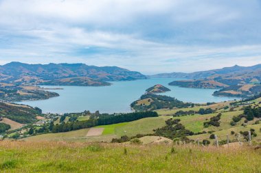 Akaroa yakınlarındaki Aawe yarımadasında Banks yarımadasının içinde, Yeni Zelanda