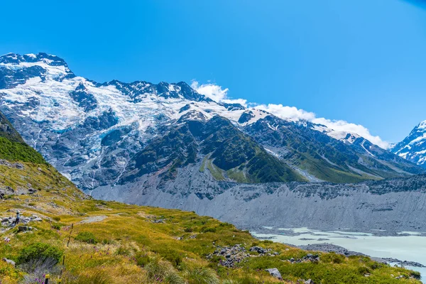 新西兰Aoraki Mount Cook国家公园的Sefton山 — 图库照片