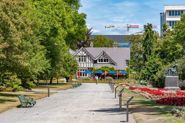 Cafe Christchurch Botanic Garden New Zealand — стокове фото