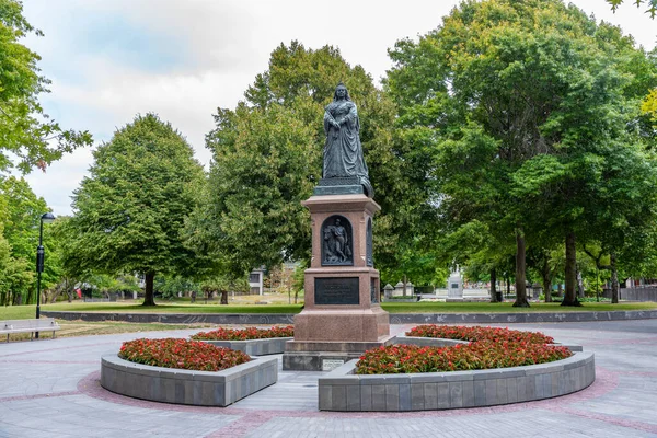 Estátua Rainha Vitória Christchurch Nova Zelândia — Fotografia de Stock