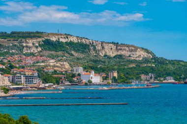 Bulgaristan 'ın Balchik kıyı kenti kıyı kenti