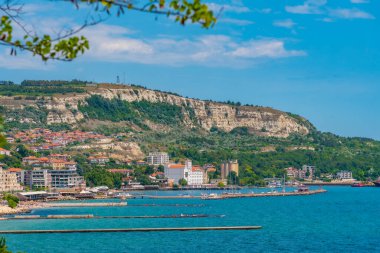 Bulgaristan 'ın Balchik kıyı kenti kıyı kenti