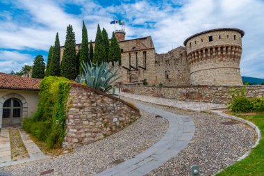 İtalya 'daki Brescia kalesinin manzarası