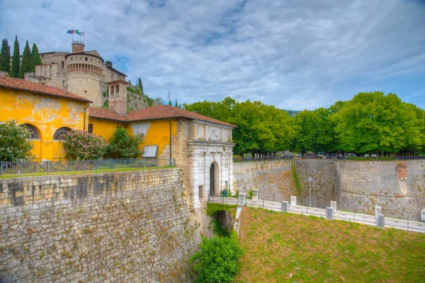 Vista Castelo Brescia Itália — Fotografia de Stock