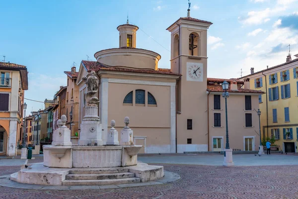 Vista Piazza Del Mercato Brescia Itália — Fotografia de Stock