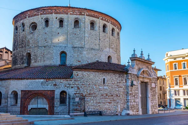 Vista Antigua Catedral Brescia Italia — Foto de Stock