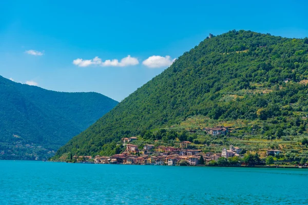 Vello Village Nad Jeziorem Iseo Włoszech — Zdjęcie stockowe