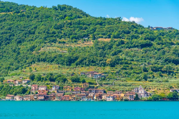 Carzano Byn Monte Isola Vid Sjön Iseo Italien — Stockfoto