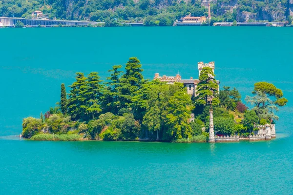 Palast Auf Der Isola Loreto Iseosee Italien — Stockfoto