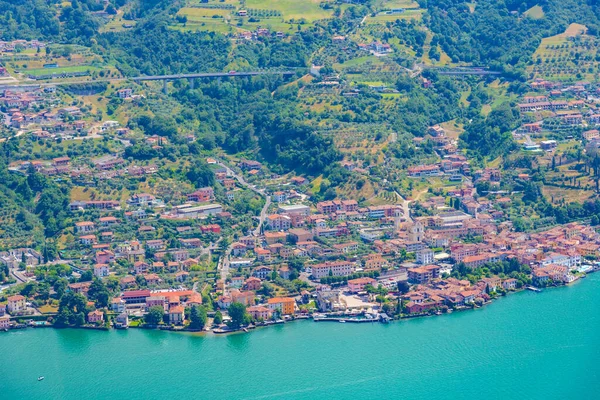 Вид Воздуха Сульцано Монте Изола Италии — стоковое фото