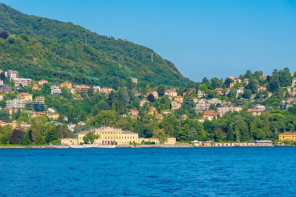 Villa Olmo Βρίσκεται Στην Ακτή Του Lago Como Στην Ιταλία — Φωτογραφία Αρχείου