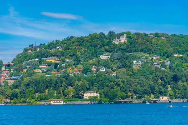 Residencias Verano Junto Lago Como Italia —  Fotos de Stock