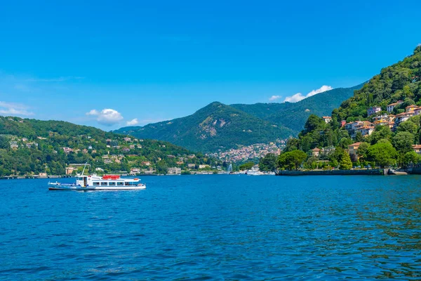 Ferry Cruzeiro Lago Como Itália — Fotografia de Stock