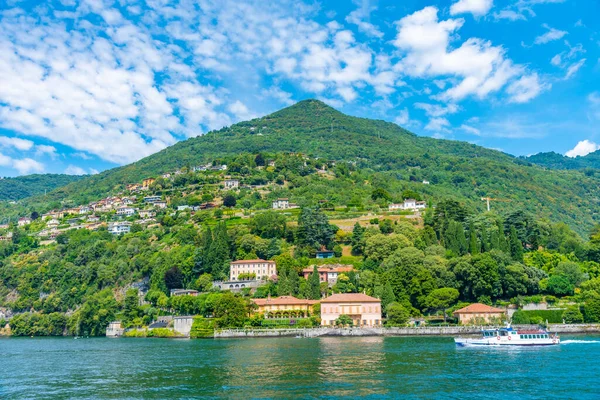 Άποψη Της Villa Pizzo Στη Λίμνη Κόμο Στην Ιταλία — Φωτογραφία Αρχείου