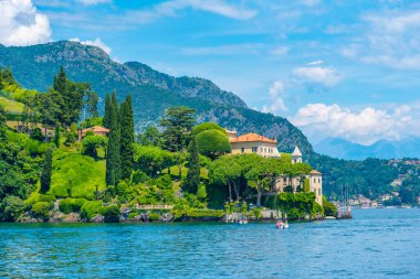 Villa del Balbianello İtalya 'daki Como Gölü' nde