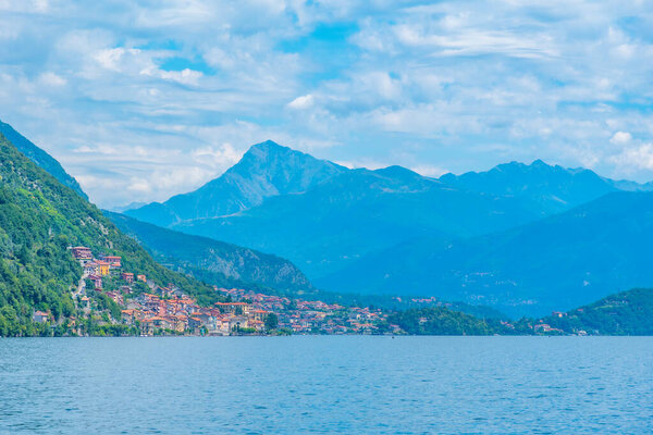 Landscape of lake Como in Italy