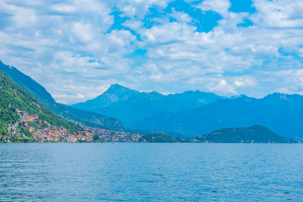 Krajobraz Jeziora Como Włoszech — Zdjęcie stockowe