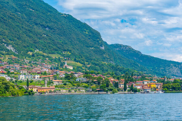 Ossuccio village and lake Como in Italy