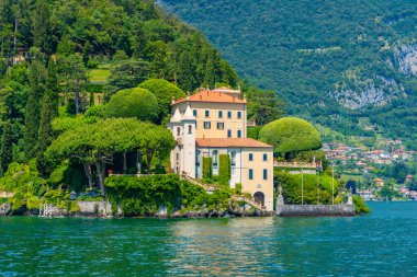 Villa del Balbianello İtalya 'daki Como Gölü' nde