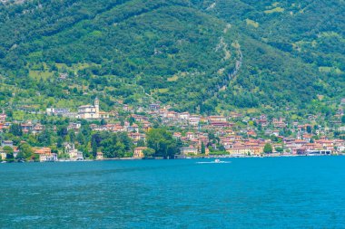 Tremezzo kasabası ve İtalya 'daki Como Gölü