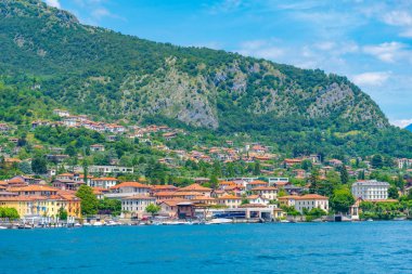 Tremezzo kasabası ve İtalya 'daki Como Gölü