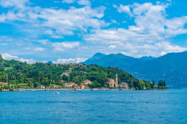 Tremezzo kasabası ve İtalya 'daki Como Gölü